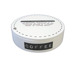 Ξύλινο Στρογγυλό Κουτί “Coffee”