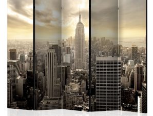 Διαχωριστικό με 5 τμήματα – Light of New York II [Room Dividers] 225×172