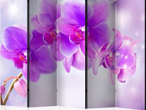 Διαχωριστικό με 5 τμήματα – Purple Orchids II [Room Dividers]