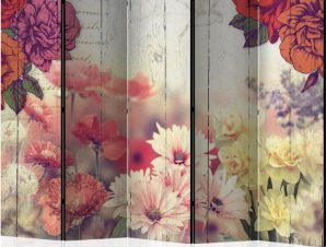 Διαχωριστικό με 5 τμήματα – Vintage Flowers II [Room Dividers]