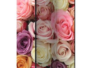 Διαχωριστικό με 3 τμήματα – Pastel roses [Room Dividers]