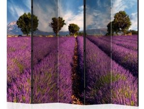 Διαχωριστικό με 5 τμήματα – Lavender field in Provence, France II [Room Dividers]
