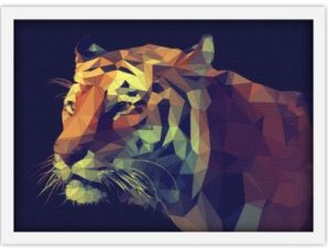 Poly Tiger Ζώα Πίνακες σε καμβά 30 x 20 εκ.