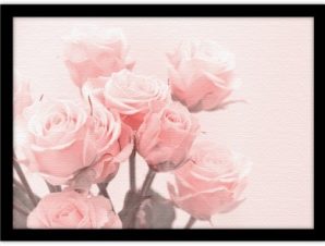 Pink Roses, Φύση, Πίνακες σε καμβά, 30 x 20 εκ.