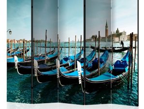 Διαχωριστικό με 5 τμήματα – Gondolas on the Grand Canal, Venice II [Room Dividers]