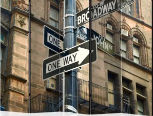 Διαχωριστικό με 5 τμήματα – All roads lead to Broadway II [Room Dividers]