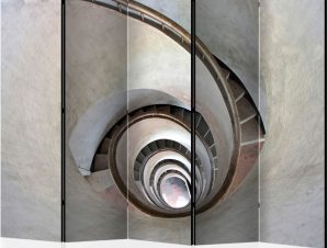 Διαχωριστικό με 5 τμήματα – White spiral stairs II [Room Dividers]