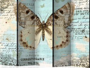 Διαχωριστικό με 5 τμήματα – Postcard with butterfly II [Room Dividers]