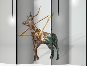 Διαχωριστικό με 5 τμήματα – deer (3D) II [Room Dividers]