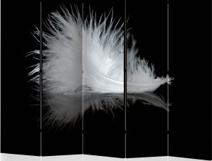 Διαχωριστικό με 5 τμήματα – White feather II [Room Dividers]