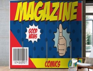 MAGAZINE Κόμικς Αυτοκόλλητα ντουλάπας 100 x 100 εκ.