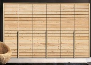 Yφή ξύλου Φόντο – Τοίχοι Αυτοκόλλητα ντουλάπας 100 x 100 εκ.