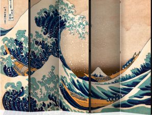 Διαχωριστικό με 5 τμήματα – Hokusai: The Great Wave off Kanagawa (Reproduction) II [Room Dividers]