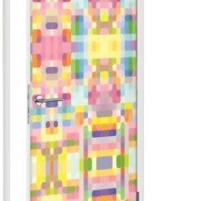 Πολύχρωμο μοτίβο, Μοτίβα, Αυτοκόλλητα πόρτας, 60 x 170 εκ.