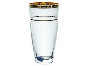 Ποτήρι νερού – Αναψυκτικού Κρυστάλλινο Bohemia 350ml Σετ 6Τμχ Elisabeth Gold